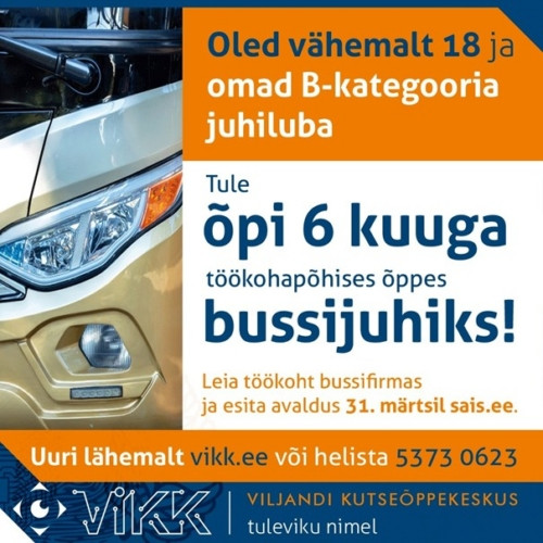 Töötades bussijuhiks – uus töökohapõhine õpe käivitub aprillis bussijuht e1771346220774